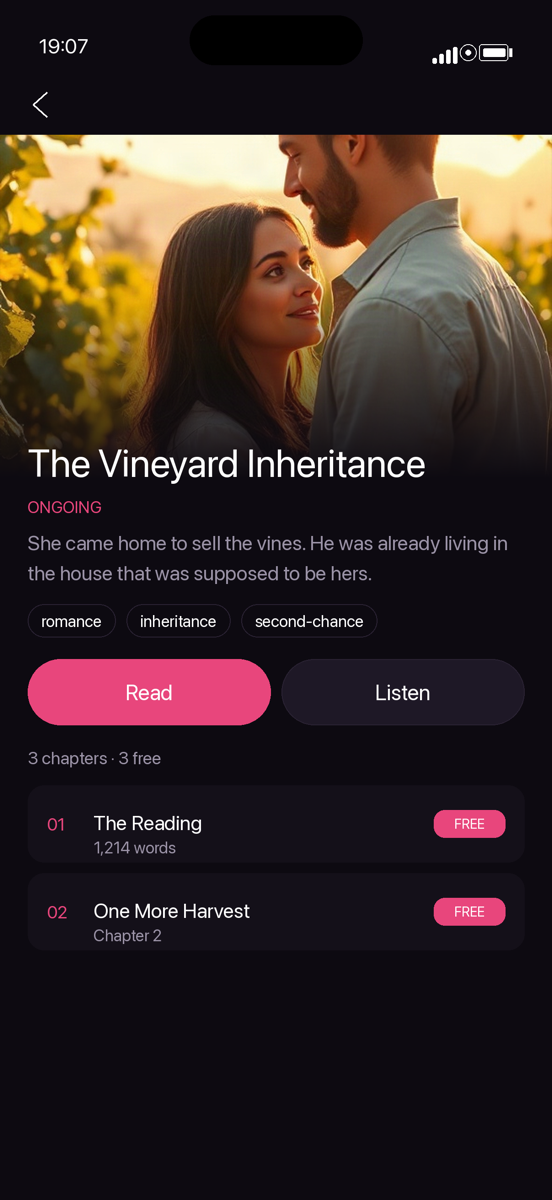 Story page for The Vineyard Inheritance with Read and Listen